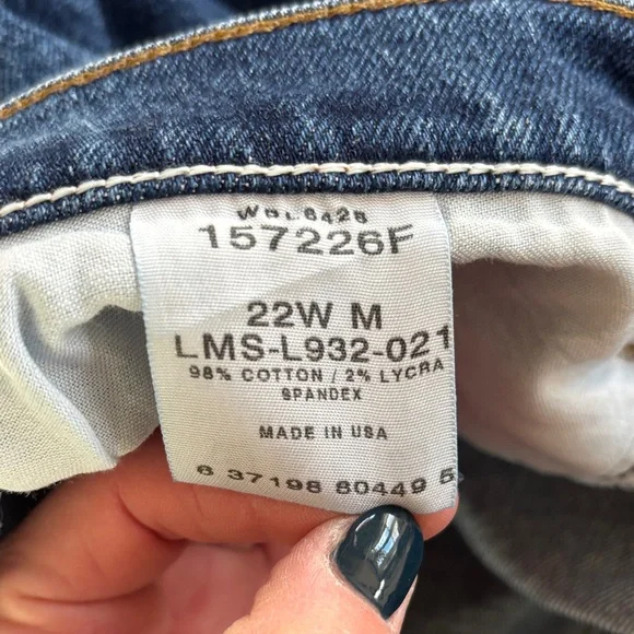 Riders by Lee Dark Blue Straight Leg Jeans - Picture 4 of 11